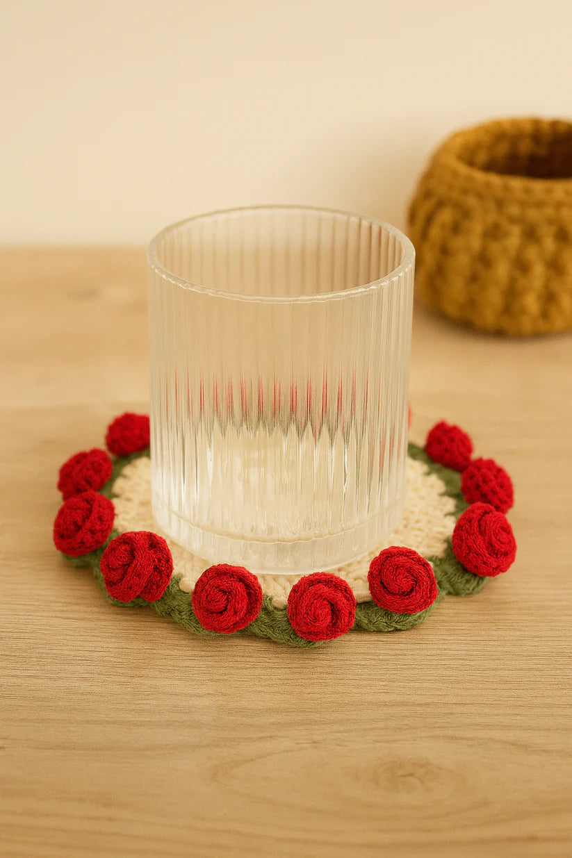 Handgehäkelter Blumentopf